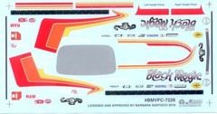 Slixx 7226 Black Magic Vega Funny Car DA Santucci 1/24 1/25 waterslide decal
