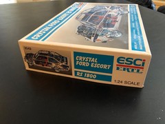 ESCI/ERTL Cystal Ford Ecort RS 1800 Rally Car 1/24 Kit, New, Parts Sealed in Box
