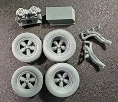 TWO LANE BLACKTOP 55 CHEVY 3D PARTS CONVERSION FOR AMT 55 CHEVY KIT