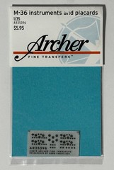 Archer AR35396 1/35 Scale M36 Jackson Instruments and Placards for Academy Kits