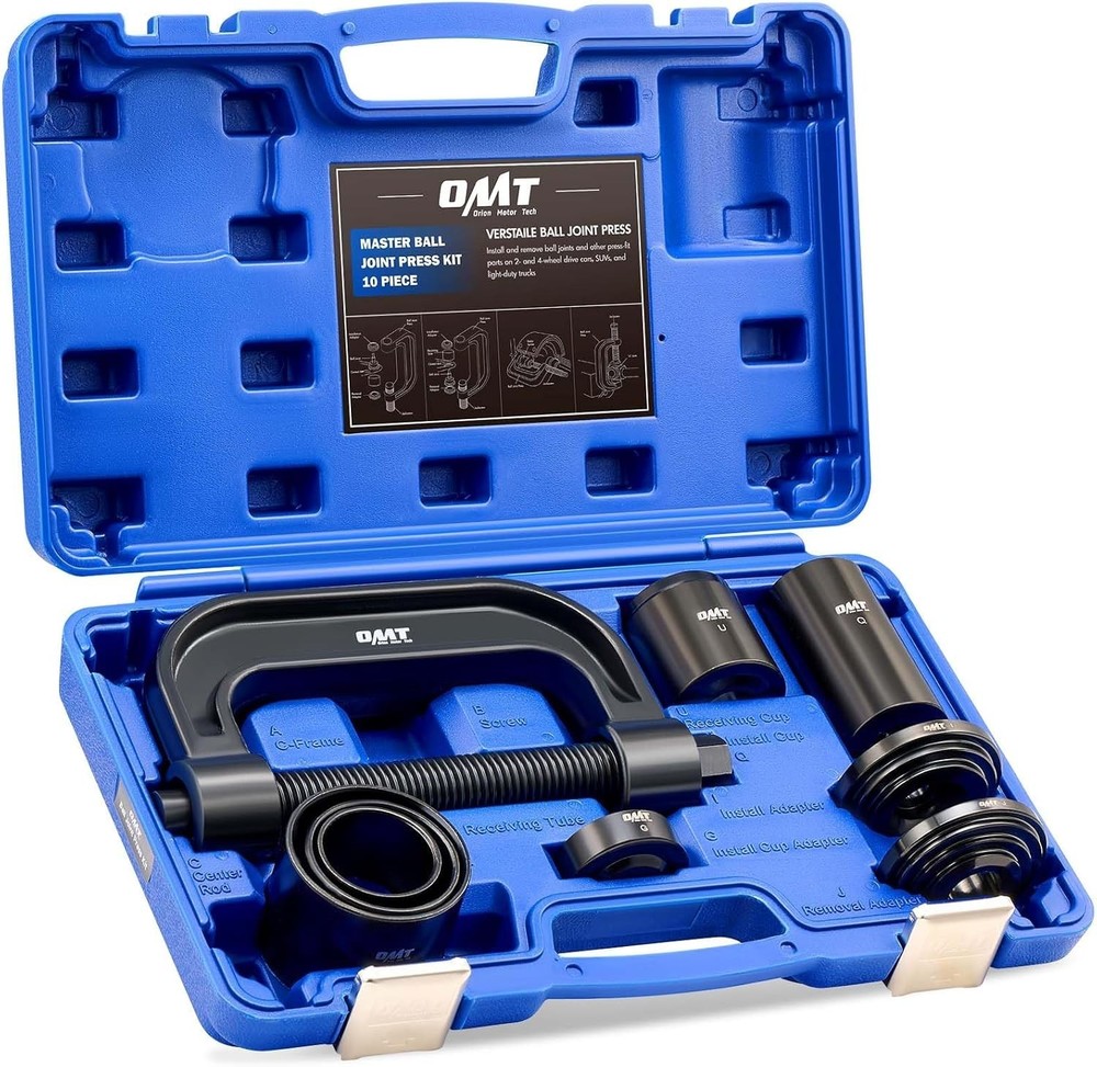 Ball Joint Press Kit, Heavy Duty Ball Joint Removal Tool with 4Wd Adapters, Ball