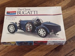 Monogram The Classic Bugatti 1/24 8205 Model Kit-UnOpened Original Cellophane