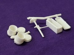 TOOL BOX , JACK & FUEL CANS from 1960 Ford Ranchero AMT 1:25 Model Kit