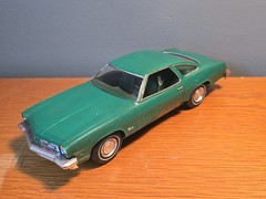 Jo-han 1975 Oldsmobile Cutlass Promo Model Car USA Made Green 1/25