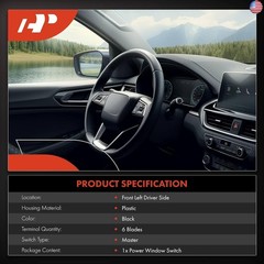 A-Premium Master Power Window Switch Compatible with Ford F-250 F-350 Super