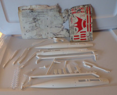 LOOK MARS ROCKET LINER MODEL KIT [ PARTS ONLY ] NO BOX
