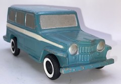 1959 Willys Jeep 2-door Station Wagon Promo 1/22 AUTHENTICAST Cerulean Blue VF++