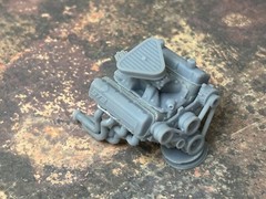 Resin Chevy 572 Crate engine for scale model cars, 1/24 1/25