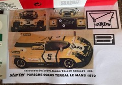 Starter Porsche 908/03 Tergal Le Mans 1972 Resin Car Kit 1:43 Made In France