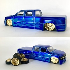 1:25 3d Printed 30” ADF Style Dually Setup Wheels. Comes In Chrome
