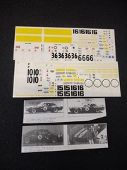 Fred Cady Sunoco Camaro decals for scale Model Kits
