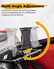 Electronic Device Mounts with Grab Bar, 6061 Billet Aluminum Electronic Device H