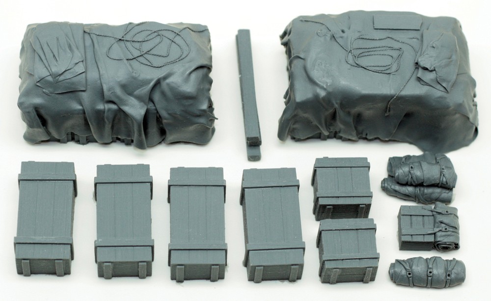 1/35 Universal/Generic Truck Load Set #4 (TarpCovered Crates) Value Gear