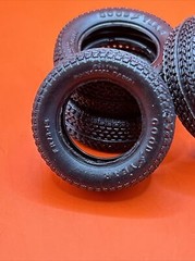 1972 Nova SS AMT Goodyear Raised Black Letter Tires Model Parts 1:25 New L3