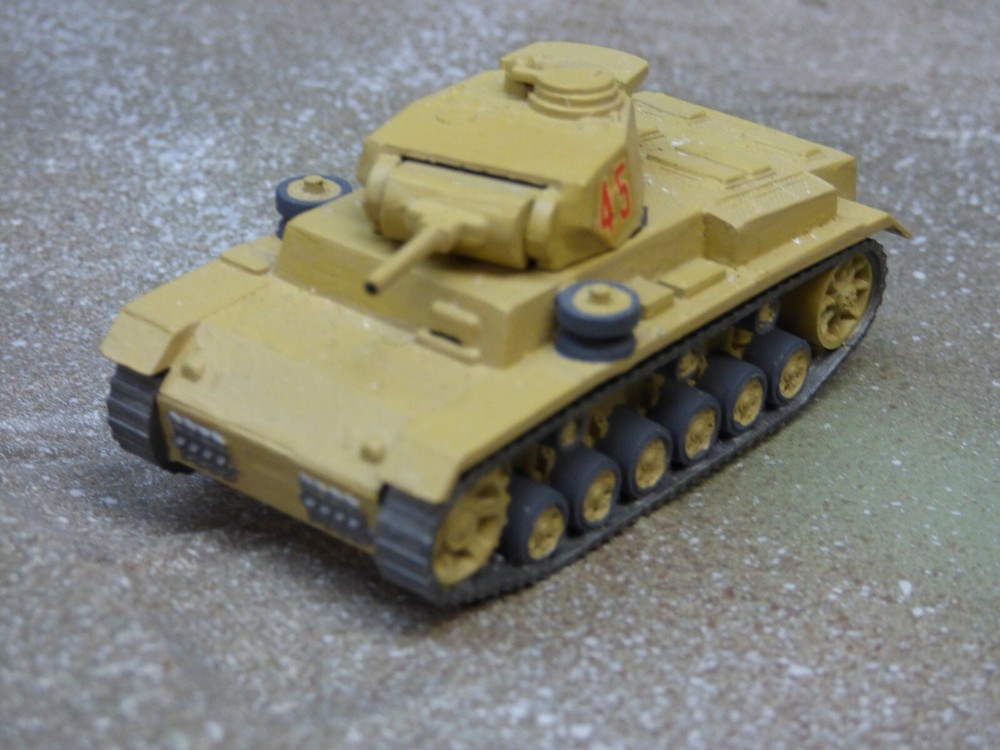 Roco Minitanks Pro Painted WWII German Panzer III Medium Tanks Lot #8593B©