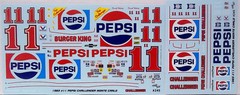 NASCAR DECAL #11 PEPSI WHITE 1983 MONTE CARLO DARRELL WALTRIP 1/24 POWERSLIDE