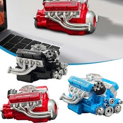 V8 Combustion Engine Motor Engineering Model Toy Internal DIY Hobby AIA
