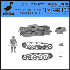 NUMODEL NMGER404 | 1/72 Resin WWII Panzer 1 Ausf A “Afrika” Light Tank Model Kit