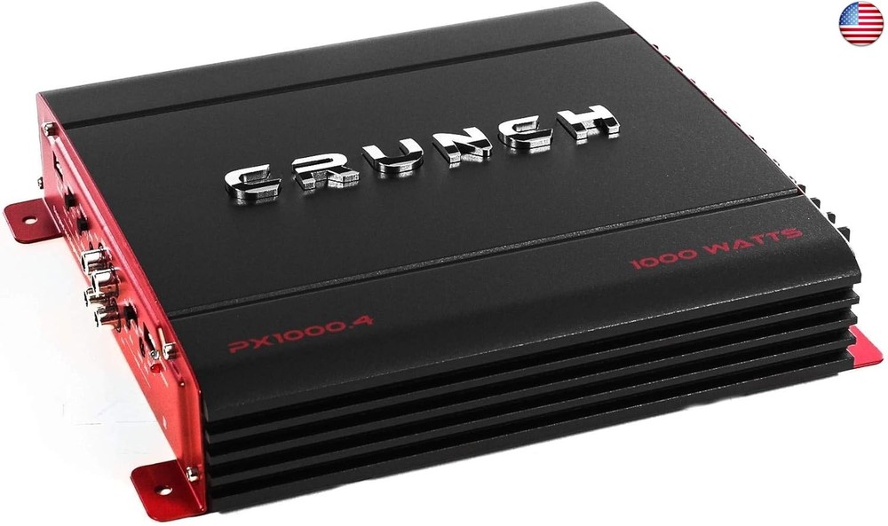 Crunch PX 1000.4 4 Channel 1000 Watt Amp A B Class Car Truck Motor Vehicle