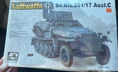 AFV Club Luftwaffe Tank Sd.Kfz.251/17 Ausf.C 1/35 Scale Model Kit #35118
