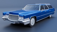 ABS-LIKE RESIN 3D PRINTED 1/25 1970 CADILLAC FLEETWOOD BROUGHAM WAGON KIT