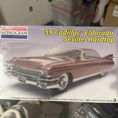 🚨Monogram🏆1/25 1959😎Cadillac Eldorado Seville Hardtop Model Kit SEALED