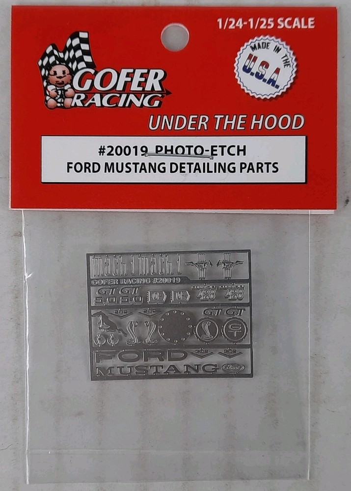 GOFER RACING Ford Mustang Photo Etch Parts Torino MODEL KITS 1/24 1/25 20019