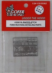 GOFER RACING Ford Mustang Photo Etch Parts Torino MODEL KITS 1/24 1/25 20019