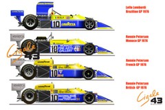 Decals March 761 1976 Formula 1 1/43rd scale for Tameo Kits by Cigale 43 CDS003