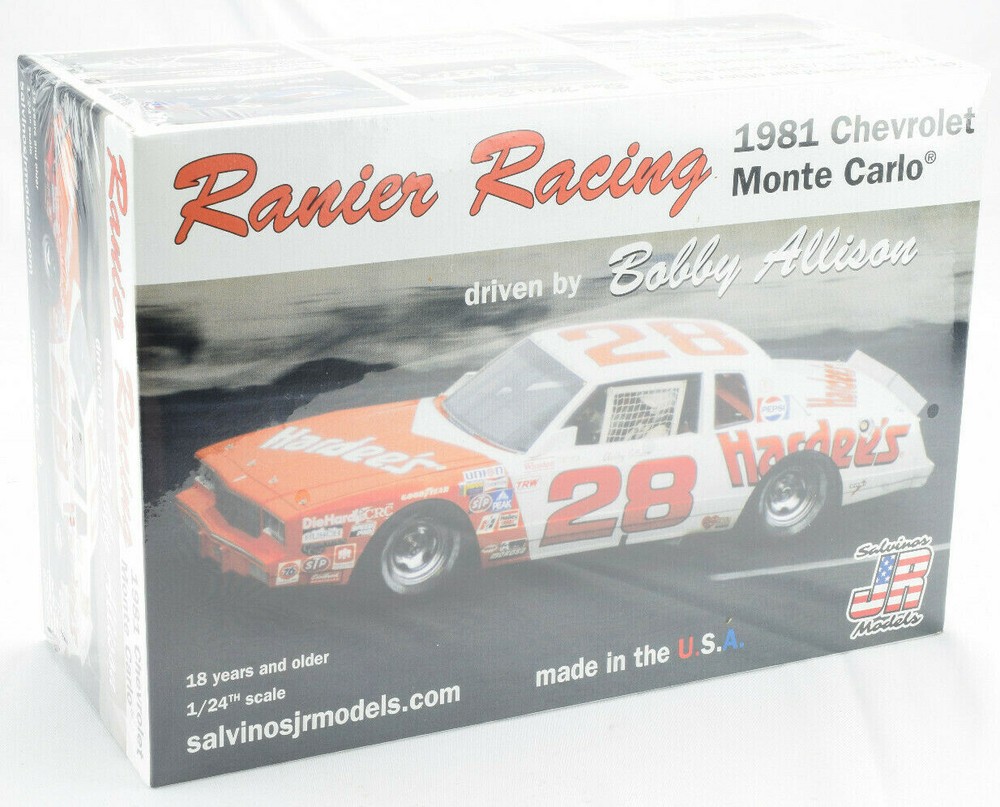 Salvino JR Models “Hardee’s” Bobby Allison 1981 Monte Carlo 1/24 Model Car Kit