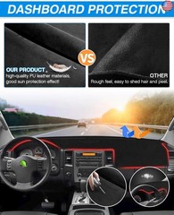 CARTIST Dashboard Cover Compatible with Nissan Titan 2004-2012 Accessories Dash