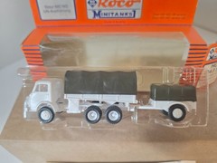 Vintage Roco MINITANKS 343 S Steyr 680 M3 w/Trailer & Instructions New Austria
