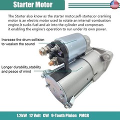 Starter Replacement for Chevrolet Chevy Cavalier Pontiac Grand Am & Sunfire