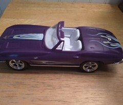 TM GM Purple Plastic ST Vette 6 3/4 in long