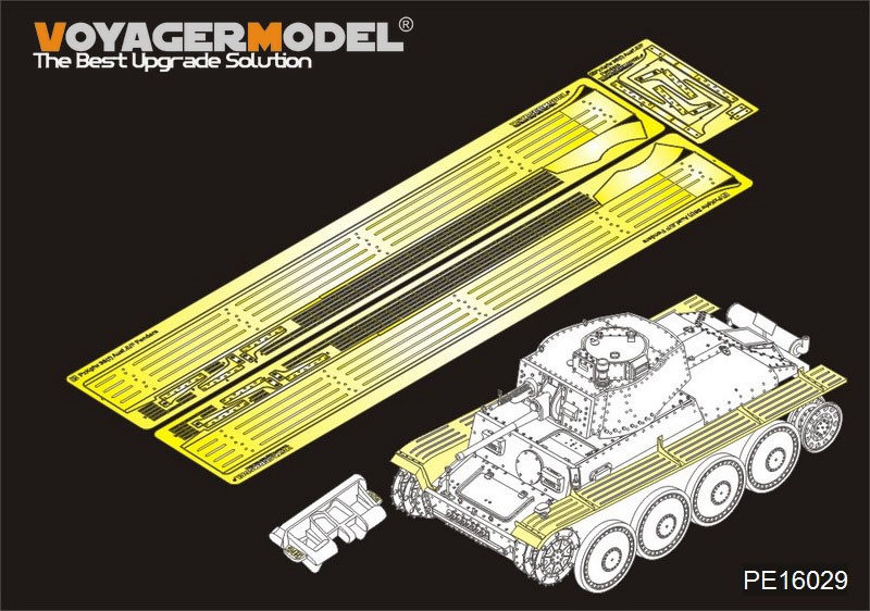 1/16 WWII PzKpfw.38(t) E/F Fenders w/Track Casting Numbers for Panda Hobby 16001
