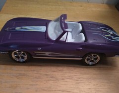 TM GM Purple Plastic ST Vette 6 3/4 in long