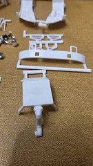 Autocar DC9964B Dump Truck CAB HOOD FENDERS 1:25 AMT NEW Model Kit PARTS