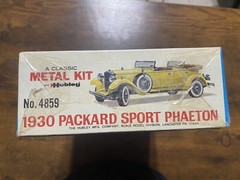 HUBLEY No.4859 1930 PACKARD SPORT PHAETON 1:22 1960s METAL KIT Factory Sealed!