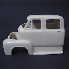 NB295 Jimmy Flintstone 1953 Ford 4 door Cabover resin car body