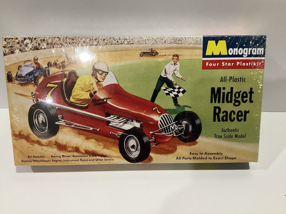 1/24 Sealed Monogram #7 Midget Racer Plastic Model Kit