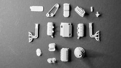HEMI V8 Chrysler BLOWN SUPERCHARGER – 3D print 1 8 12 18 24 43 amt revell Tamiya