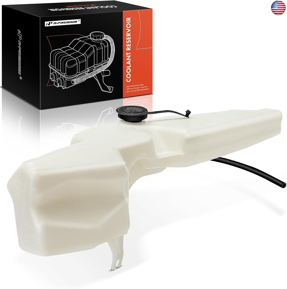 A-Premium Engine Coolant Overflow Recovery Reservoir Tank [with Cap &