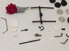 1968 Dodge Dart Plastic Model Car Parts Lot Builder Junkyard