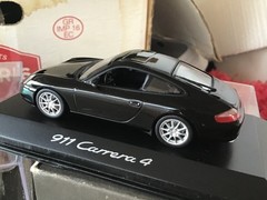 1/43 MINICHAMPS PORSHE 911 , Carrera 4, 2003, black met. mint ++!