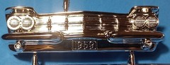 59 CHRYSLER IMPERIAL COUPE FRONT BUMPER N GRILL AMT 1136 MODEL CAR KIT PARTS LOT