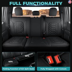 F150 Seat Covers Full Set – Pickup Truck Seat Protectors for Ford 2015-2026