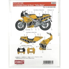STUDIO27 Decals for TAMIYA 1/12 Yamaha RZV500 “Yellow from japan