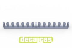 Decalcas 1/12 Detail-Up Parts 2mm Hose Joints (Set #2) Resin & Braid #DCL-PAR078