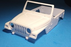 JEEP WRANGLER RUBICON TJ – BODY ONLY – REVELL 4501 – MODEL CAR KIT PARTS LOT