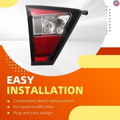 Left Inner Tail Light Assembly Compatible with 2017 2018 2019 Escape Driver